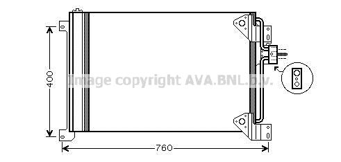 AVA QUALITY COOLING Kondensaator,kliimaseade IVA5081D